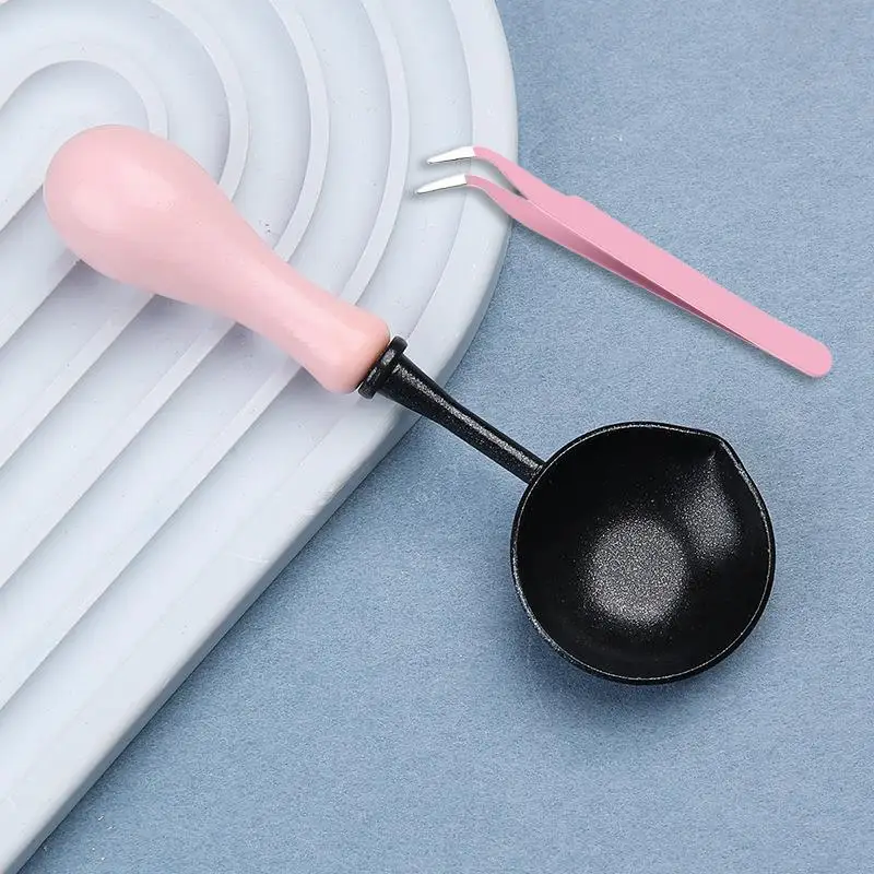 Hoogwaardige Lakzegel Non Stick Lepel Zegellak Lepel Stempelzegel Verwarming Lak Wax Tool Anti Stick Gemakkelijk schoon te maken