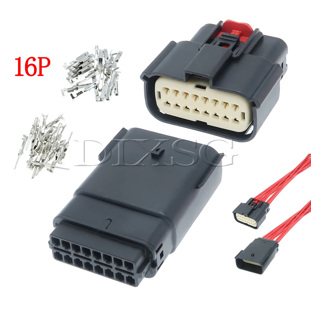 1 Set 16 Pin 33472-1601 33482-1601 Car Urea Pump Wire Harness Connector 33472-1606 33482-1606 Auto Waterproof Plug