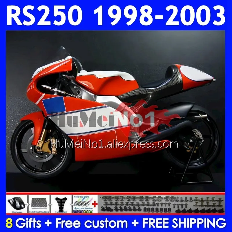 RS250RR For Aprilia white red RSV250 RS 250 RS250 RR 98 99 00 01 02 03 318No.61 RS-250 1998 1999 2000 2001 2002 2003 Fairing