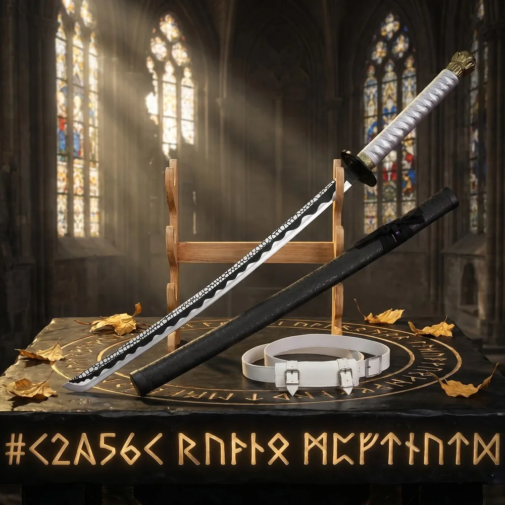 Elden Ring 104cm 40in Moon Style Plastic Katana Sword Sabre Blade Safe Unsharpened Cosplay Display Photo Prop Safe Unsharpened