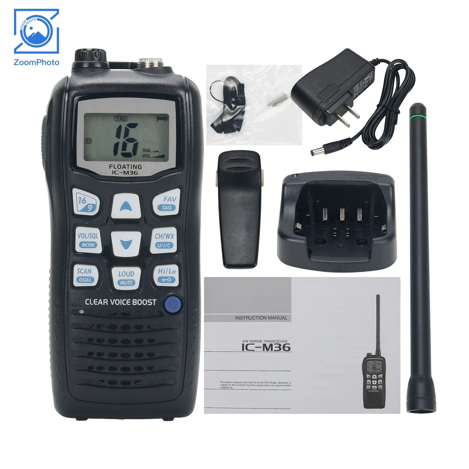 IC-M36 6 Вт 10 км VHF морской трансивер IPX7 плавающая рация ручной трансивер