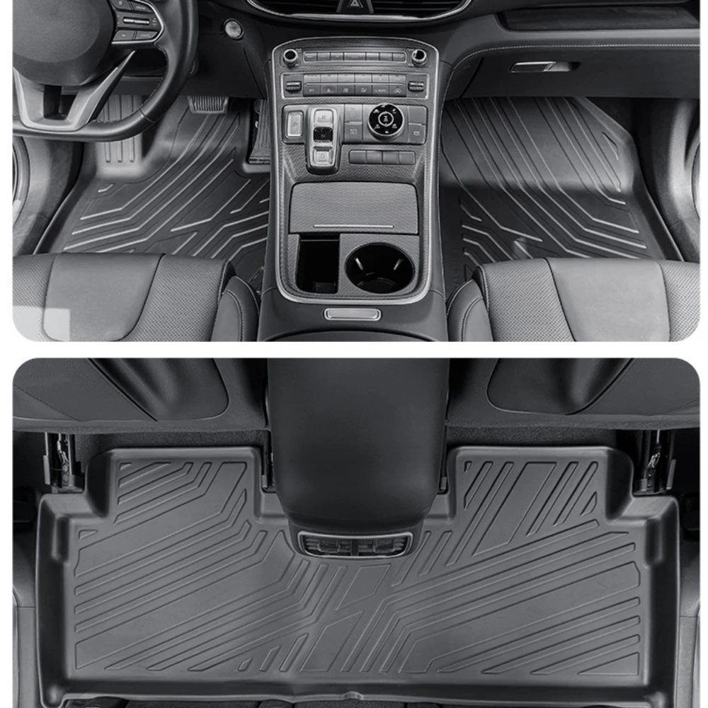 Für Hyundai i30 N 2021-2025 RHD i30 Limousine N Autoteppiche Kofferraummatte Rückenlehnenmatte Allwetter-TPE 3D-Fußmatten Gas – Detail 2