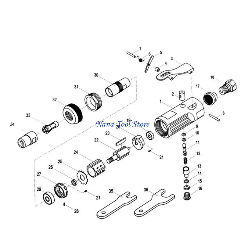 31GJ Pneumatic Air Die Grinder Metal Grinding Mill Engraving Tools Polishing Machine