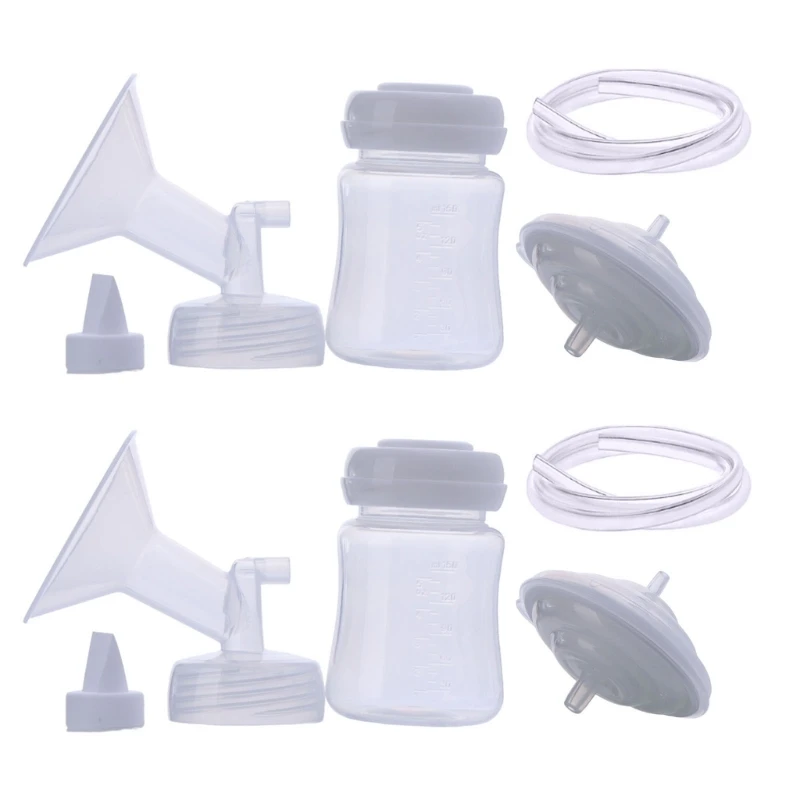 Replacement Milk Extractors Duckbilled Valves & Collection Bottle Brerast Pumping Set Repair for Spectra Breast Pumps