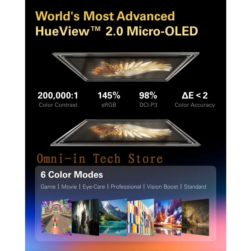 RayNeo Air 3S Pro slimme AR-bril, 135-inch HD-weergave, 1200 Nits helderheid, 3D-surroundgeluid