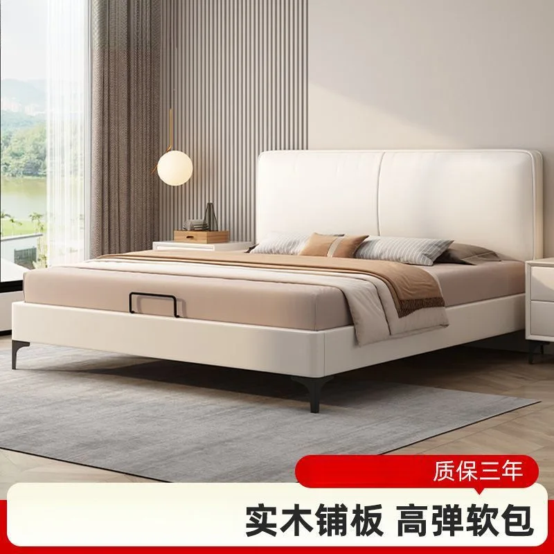 Solid wood technology cloth double soft bag bed master  large bed master bedroom my single  soft bag