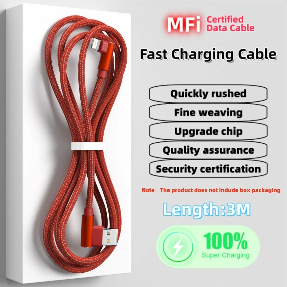 

ANSEIP 3M USB A To Lightning MFi Certified Cable For iPhone 14 13 12 11 X XR Pro Max Fast Charging Cable Charger Data Wire Cord