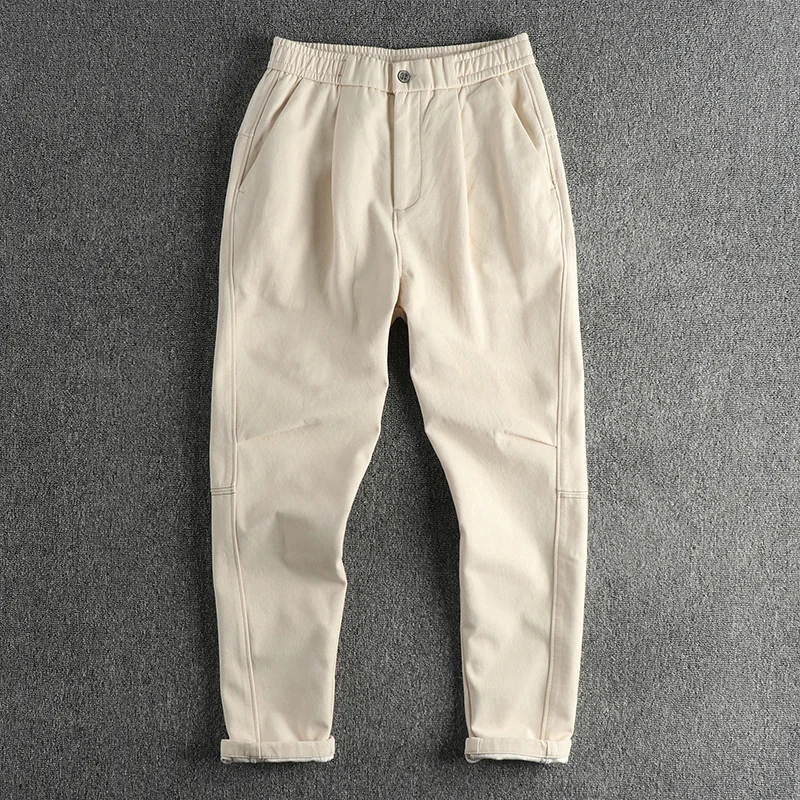 Autumn new men's cargo casual pants three-dimensional cut loose conical youth pants