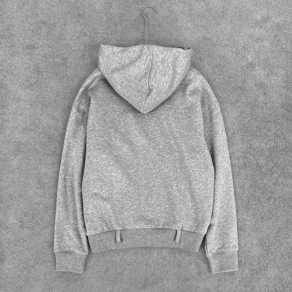 Women's Cotton-Blend Hoodie Solid-Color Minimalist Commuter Double-Zip Fleece-Lined Sweatshirt Jacket Y2k Style Winter 2025 New