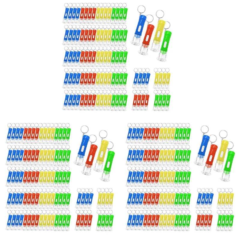 【Must-Haves】300 Pcs Mini Flashlight Keychain Bulk Mini Keychain Led Small Flashlights For Kids Adults Hiking Camping Stuffers Ho