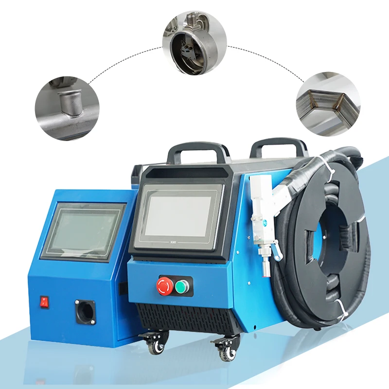Handheld 3 In 1 Fiber Laser Welder Low Noise Operation Simple Training For New Operator Small Metal Workshop Processing Machine