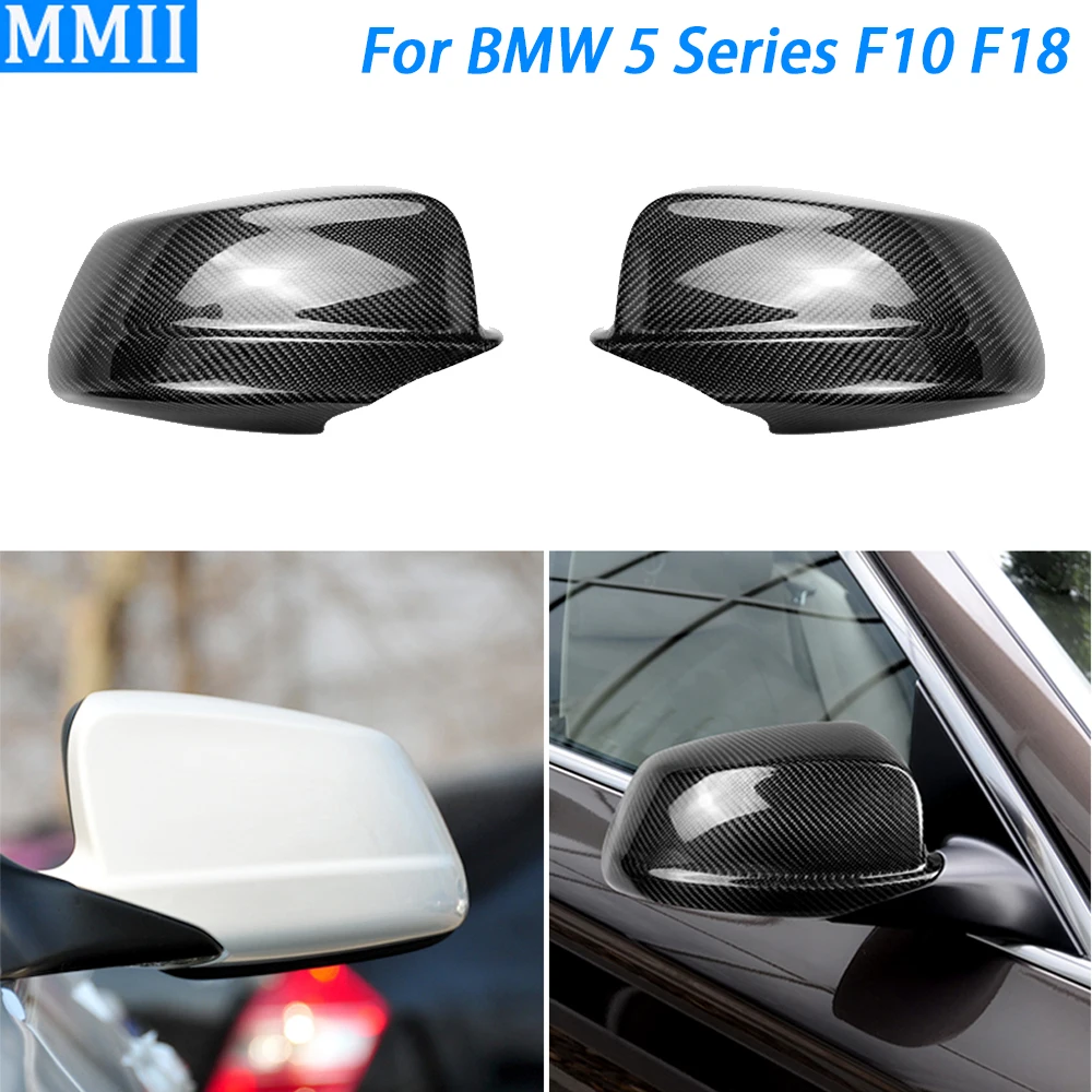 

For BMW 5 Series F10 F18 520LI 323LI 535LI 2011-2013 Real Carbon Fiber Rearview Mirror Cover Trim Car Decoration Accessories