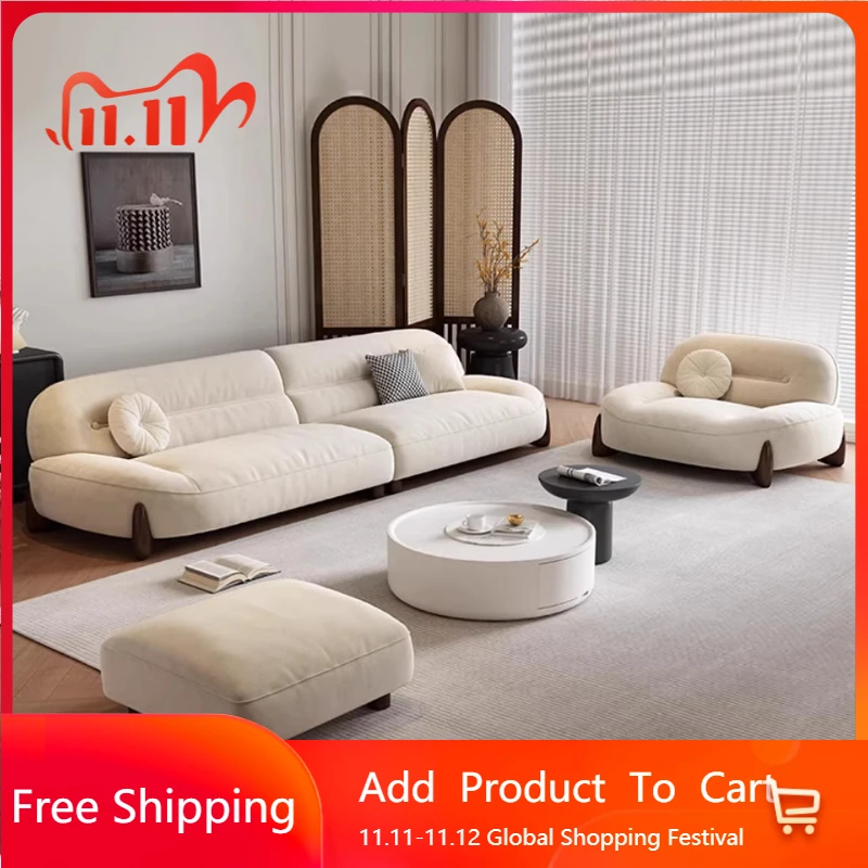 

Elegant Luxury Sofa Living Room Inflatble Trendy Comfortable Design Sofa Relaxing Floor Modern Apartment Muebles Hotel Furniture