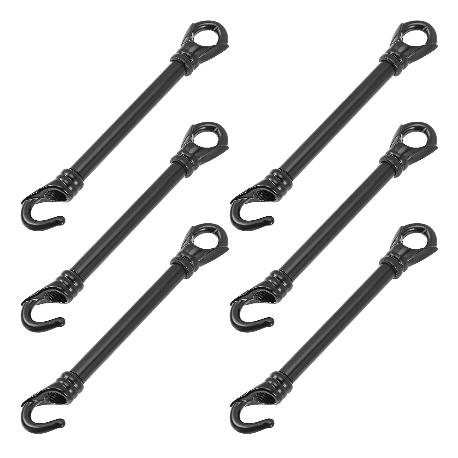 6 pcs Stainless Steel Ceiling Light Support Rods with Hook – Heavy-Duty Pendant Downrods for Lighting Fixtures