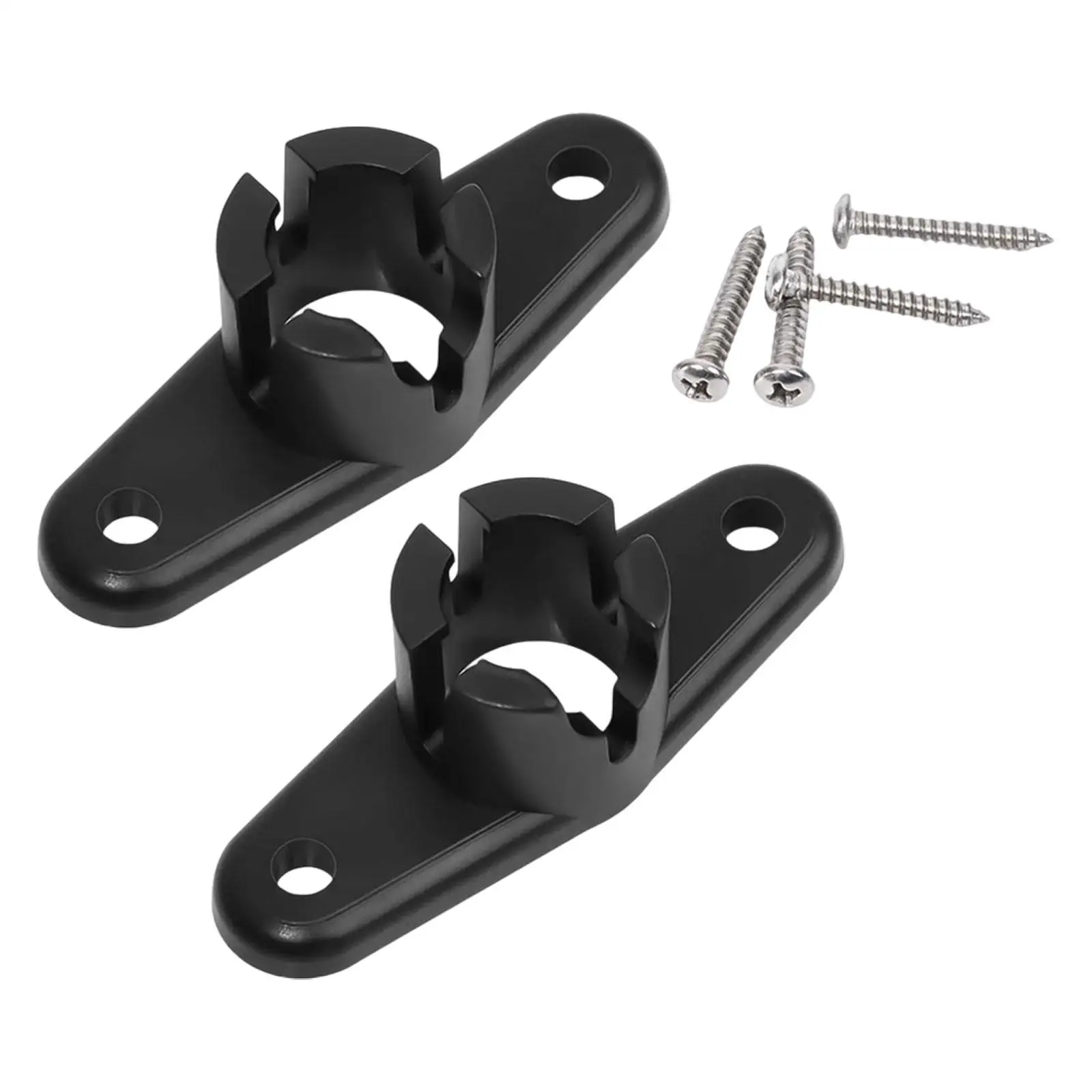 

2 Pieces Awnings Ball End Bases with Screws Accessories Attachment High Strength