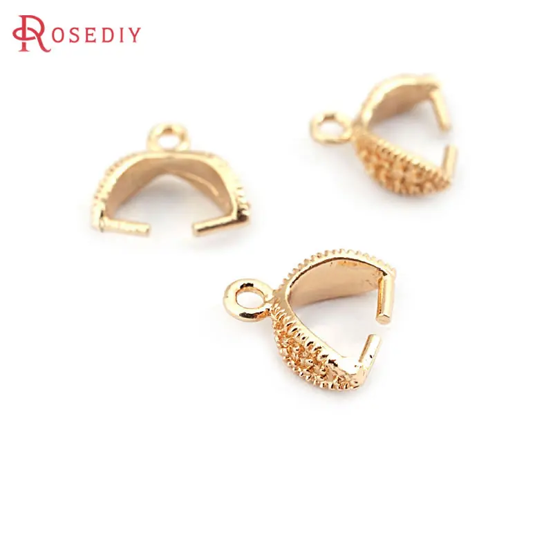 20PCS 18K Gold Color Charms Connector Pendants Clasps Beads Connector High Quality Jewellery Making Rosediy official-website