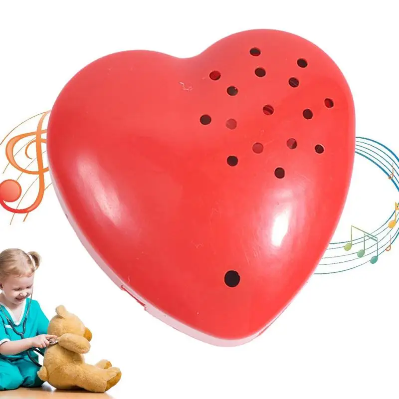 

Mini Kids Heart Shaped Voice Recorder 30 Seconds Recording Voice Box For Speak Recordable Buttons Box Stuffed Animal Doll