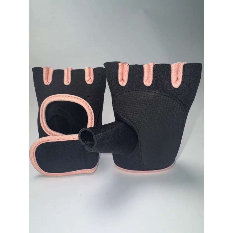 الرياضة في الهواء الطلق ركوب الدراجات دراجة اللياقة البدنية المضادة للانزلاق تنفس نصف اصبع قفازات مركبة #3