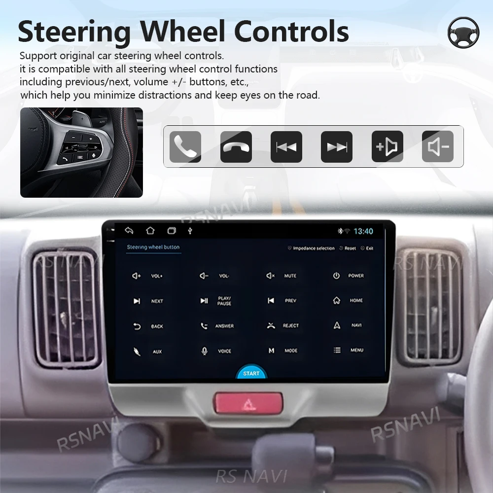 Plug and Play Android 16 Carplay Auto Qualcomm Screen Car Radio Player For SUZUKI Every Wagon Hustler 2014 - 2021 GPS Multimedia