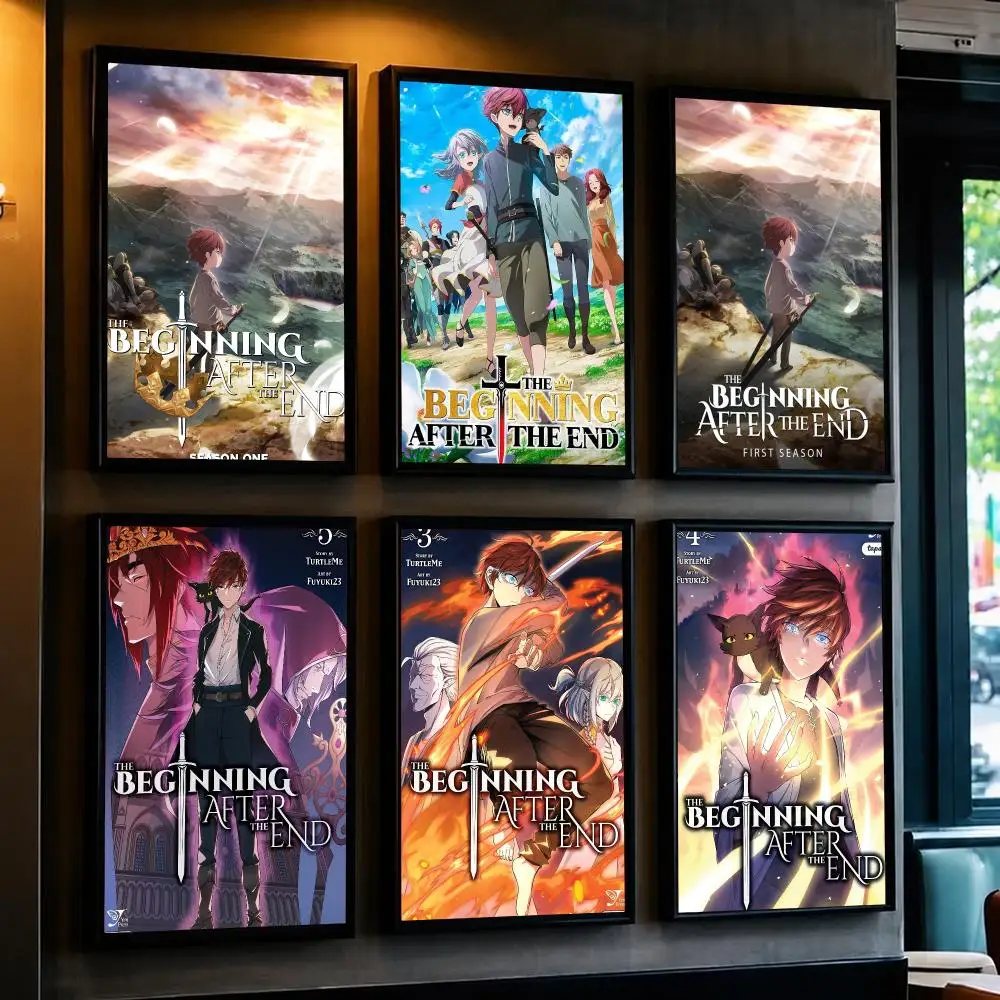 anime T-The Beginning After the End-D Poster Removable Wall Sticker for Home Cafe Bar Office Interior Decor