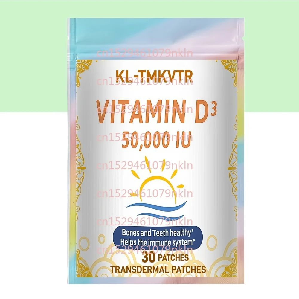 

30 Patches Vitamin D3 Transdermal Patches With High Potency Strong Bones & Teeth