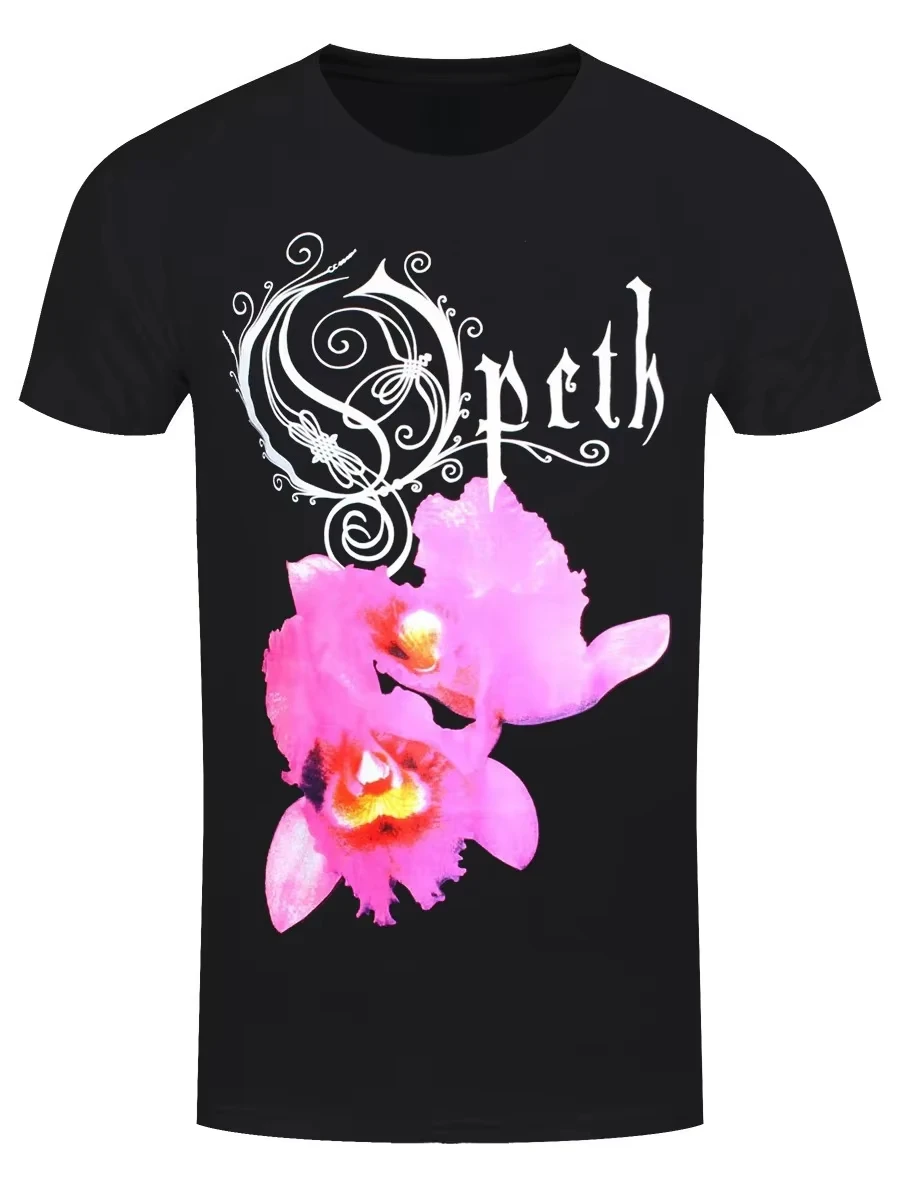 

Summer Orchid T-shirt Men's and Women's Fashion Cotton T-shirt Short-sleeved Retro Rock Band Y2K Top Summer Men's Street Wear