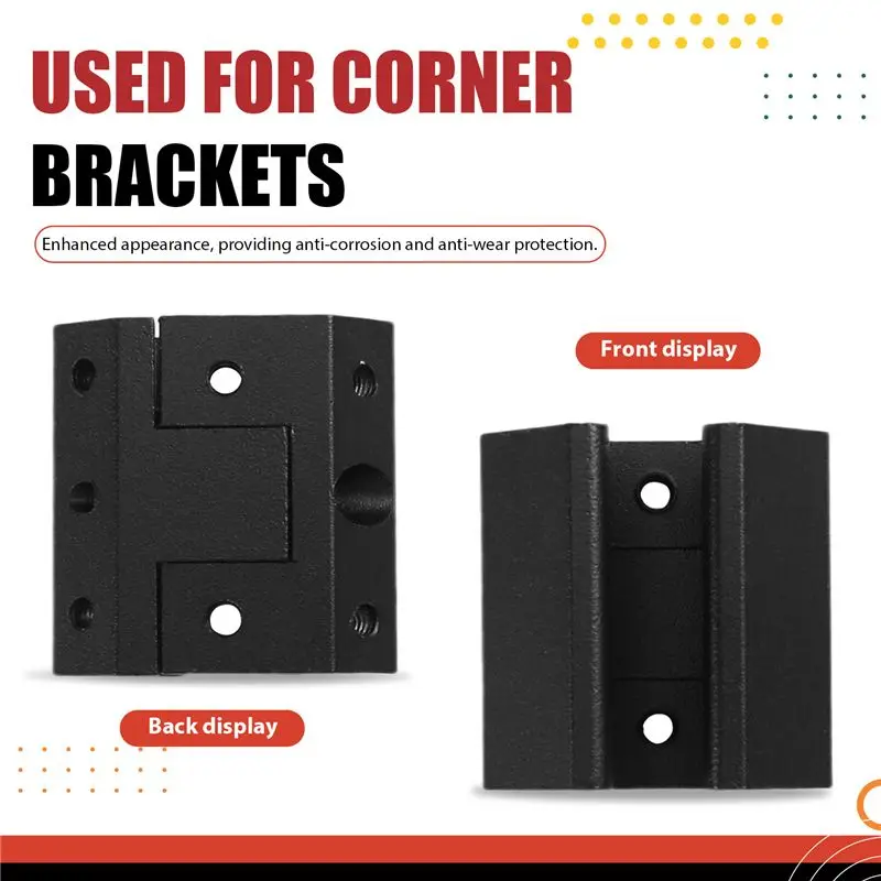 A98E-For System Rail Track Clamp Car Rail Clip For Corner Brackets Toolkit Metal Track Adapters Interior Accessories Tool Box