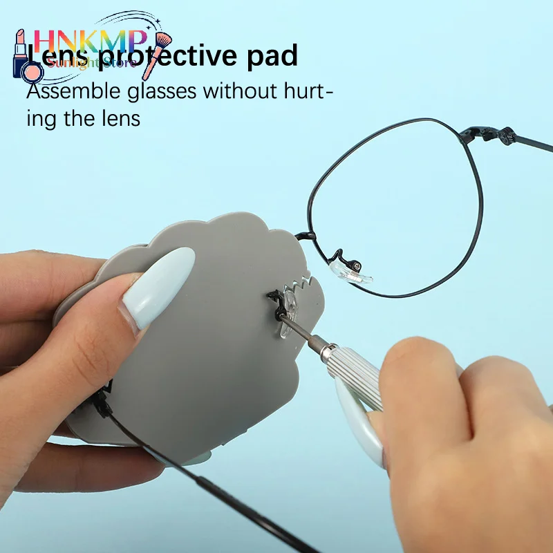 Double-Sided Silicone Eyeglass Lens Protector, Scratch Resistant Lens Cover For Eyeglasses Repair & Lens Protection