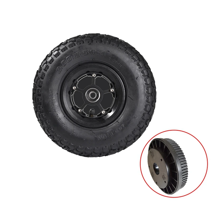 9 Inch Pneumatic Tires For Electric Skateboard Damping Cross Country Skateboard Tubeless Tyre Parts Rear Wheel