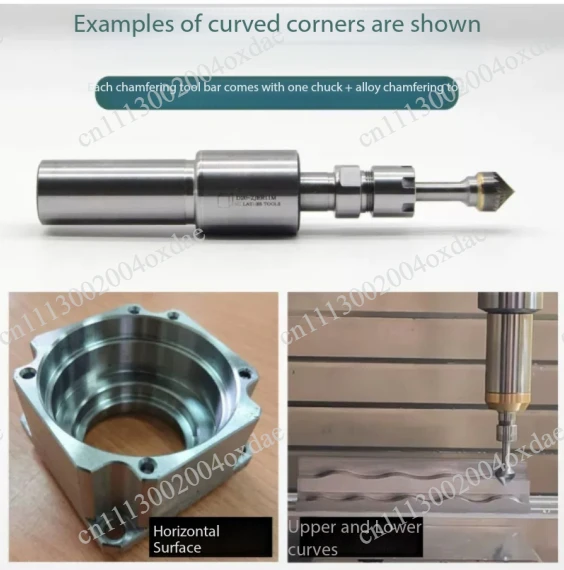 Universal telescopic chamfering handle, flexible deburring and trimming handle, automatic contour floating chamfering handle