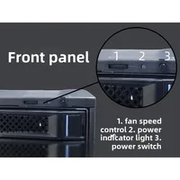 Silent 4U Storage Expansion Enclosure, 24-Disk 12Gbps High-Speed Metal JBOD Chassis with Built-in PSU, for Server Data Rackmount 4