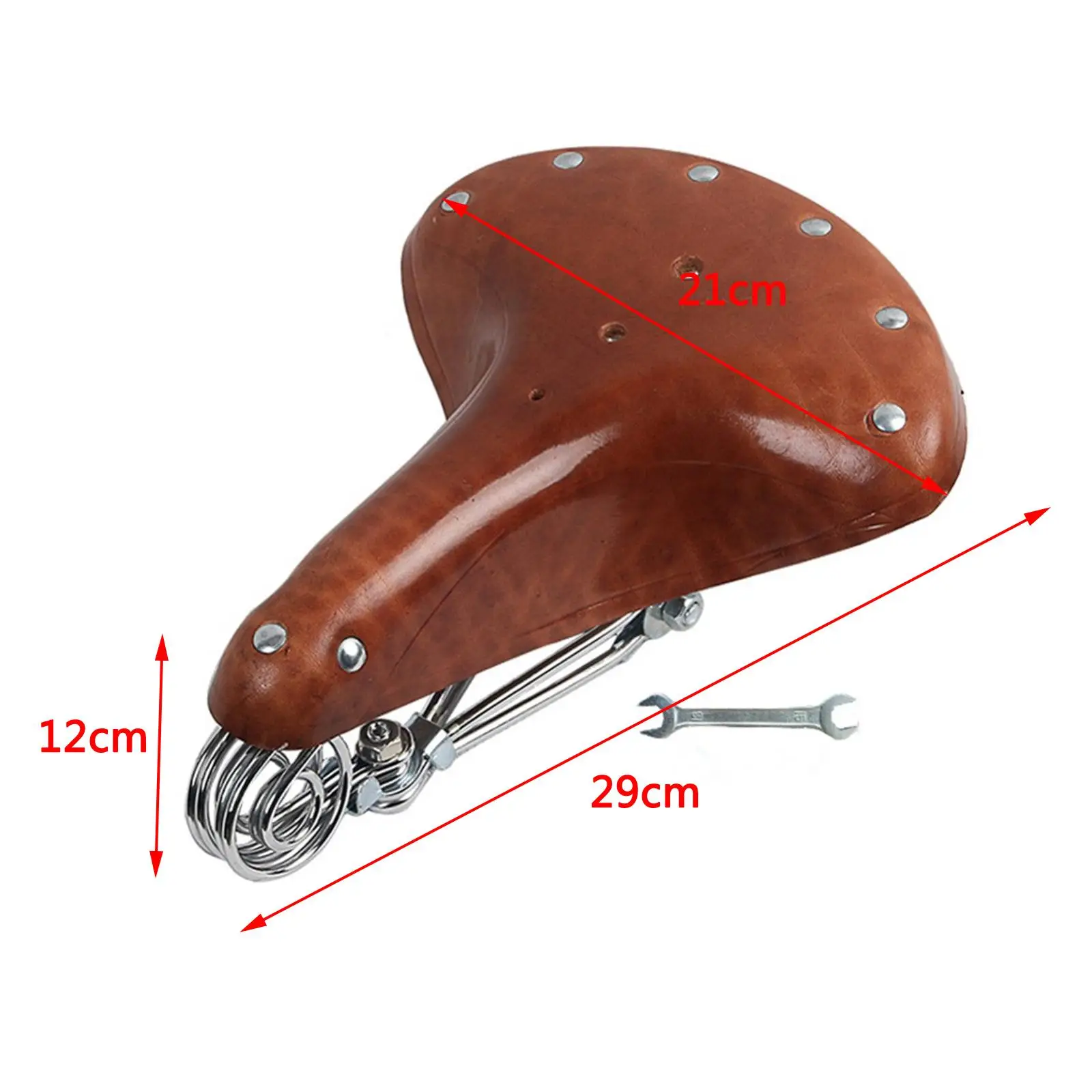 

Bike Retro Bike Saddle Replacement Accessories Seats Wide Comfortable Road Padded for Touring Cycling