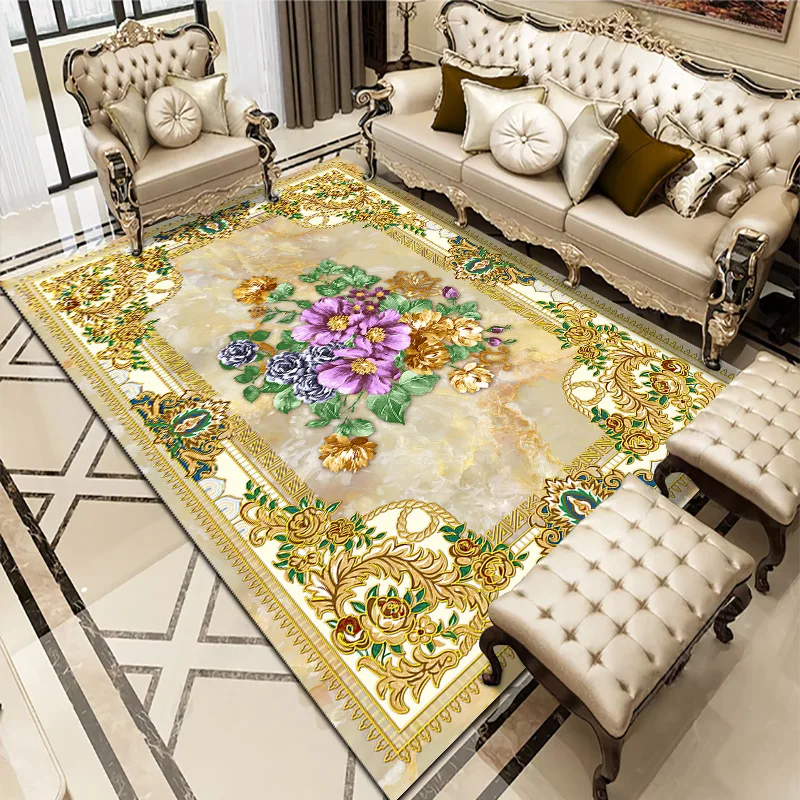 Modern Chinese Living Room Persian Carpet Simple Bedroom Decoration Area Rug Large Porch Door Mat Absorbent Non-slip Bath Mat