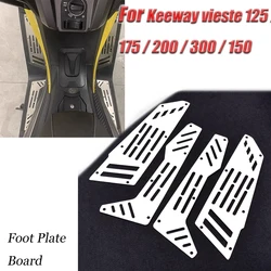 Motorcycle Foot Plate Board Pedals Footrest FootBoard Cover Mat Pad For Keeway vieste 125 / 175 / 200 / 300 / 150