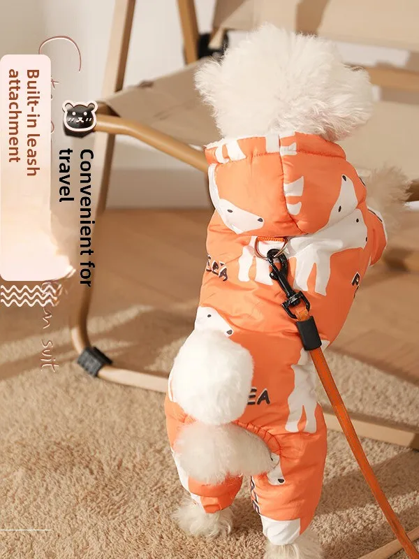 

Thiened Cotton Jaet down Coat Warm Four-Legged Clothes for Dogs And s Anti-Drop Hair Autumn Winter Clothes Pet Clothes