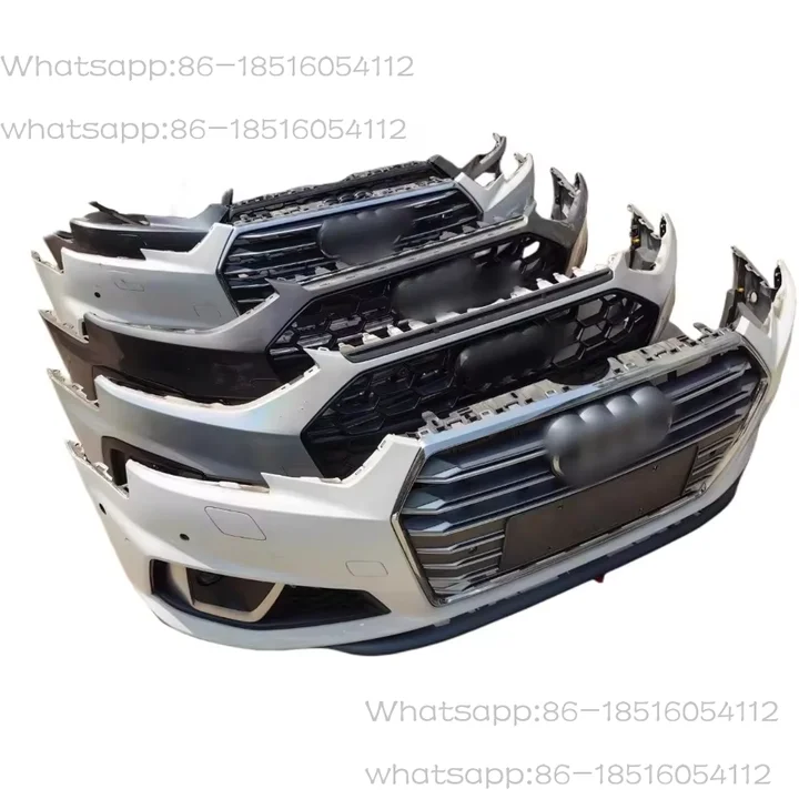 

Передний бампер RS Style в сборе для Audi A4L A6L A8L A7 A5 Q5L Q3L Sports Car Bodykit Материал ABS Новое обновление для моделей 18-23