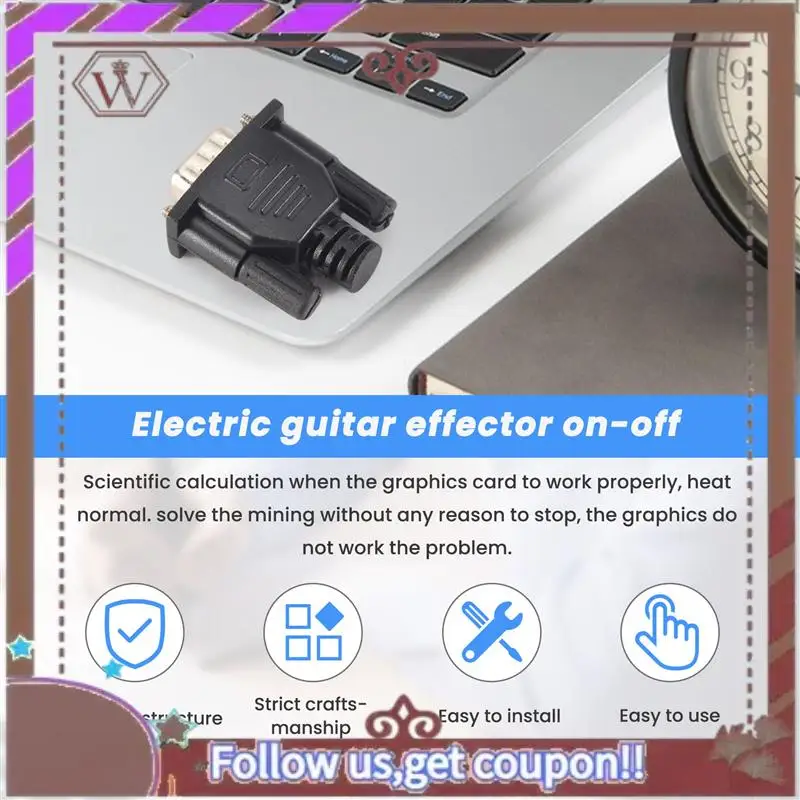 ABBG-VGA Virtual Display Adapter Male Dummy Plug EDID Headless Ghost Emulator Lock Plate