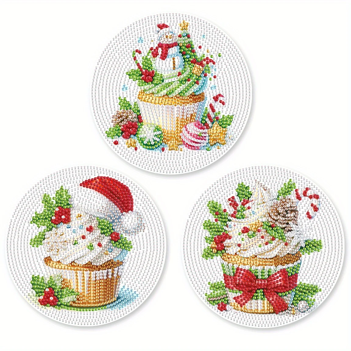 3-Piece Cupcake Diamond Placemat Kit 6