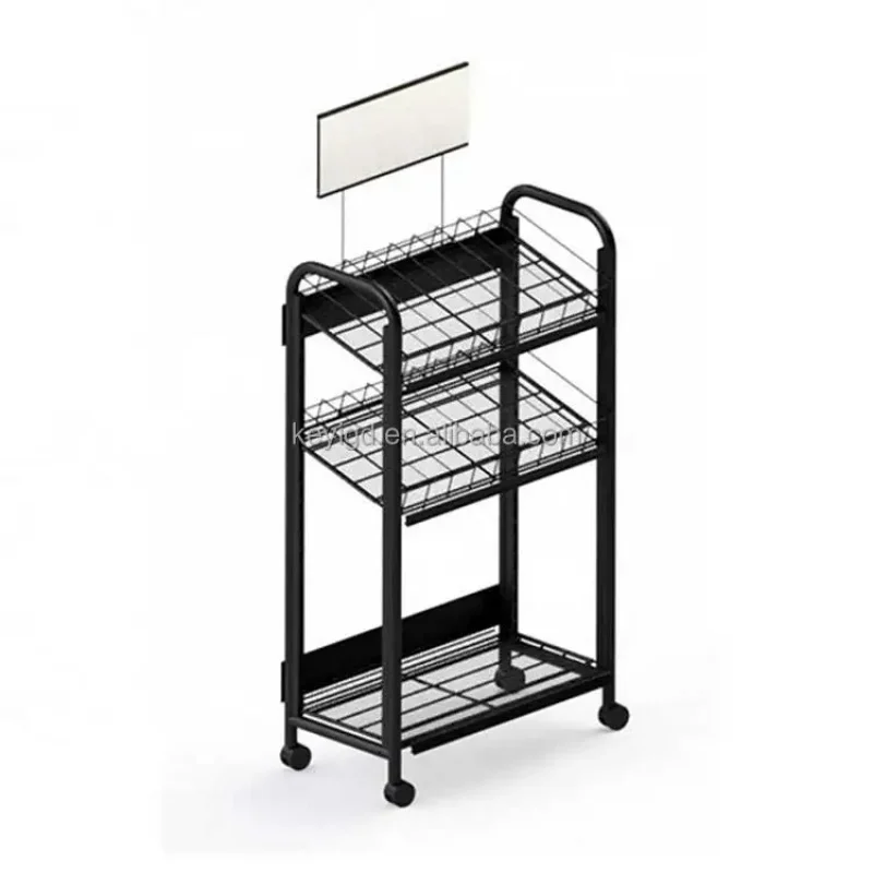 custom.Modern Supermarket Shelves Retail Display Rack Floor Drink Display Stand