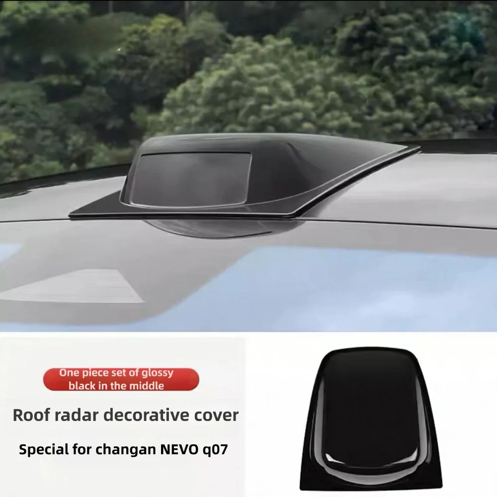 Good Quality New For Changan NEVO Q07 Car Roof Lidar Decorative Cover Sticker ABS Waterproof Lidar Cover Exterior Styling Modifi