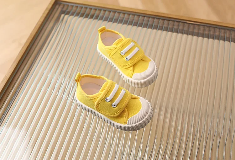 Kinder Schuhe Jungen Mädchen Leinwand Schuhe Mode Weiche Kleinkind Kleinkind Mädchen Jungen Turnschuhe Atmungsaktive Candy Farbe Kinder Leinwand Schuhe – Detail 9