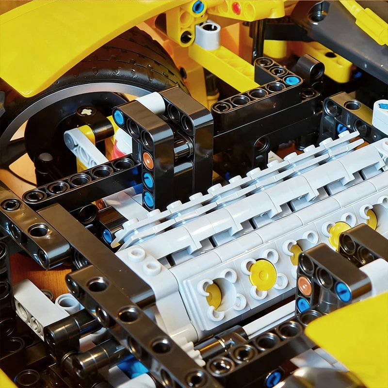 Neuer MOC 184900, detaillierter, einzigartiger technischer Supersportwagen, Maßstab 1:8, Modellbausteine, Ziegel, DIY-Puzzle, Spielzeug, Weihnachtsgeschenke