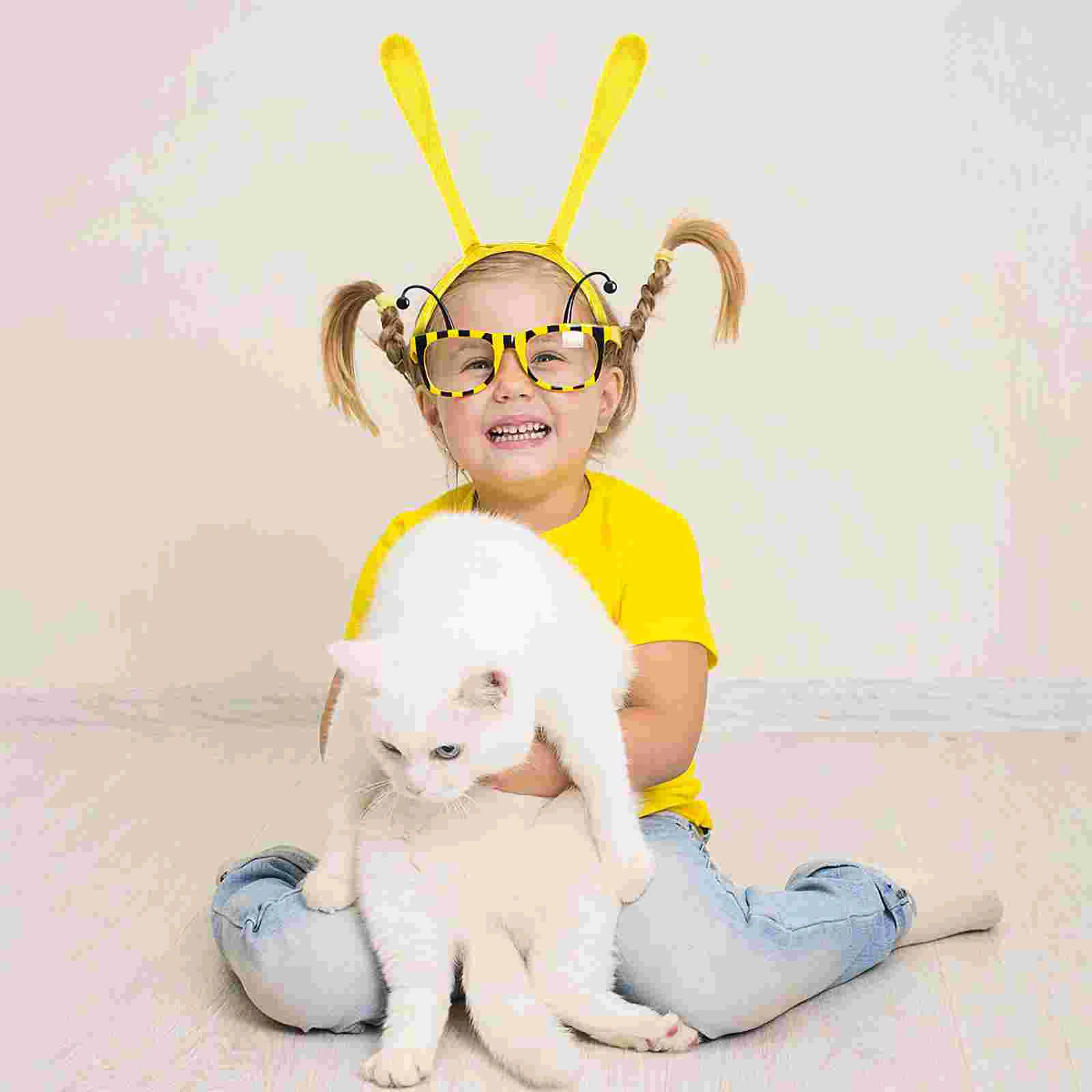 4 Pcs Bee Costume Women Party Favors Hair Hoops for Kids Tentacle Bands Headbands Headdress Baby