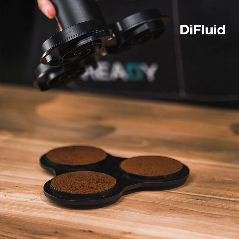 DiFluid Electric Coffee Distributor Fast Even Powder Leveling Automatic Distribution Tool for Professional Barista Brewing