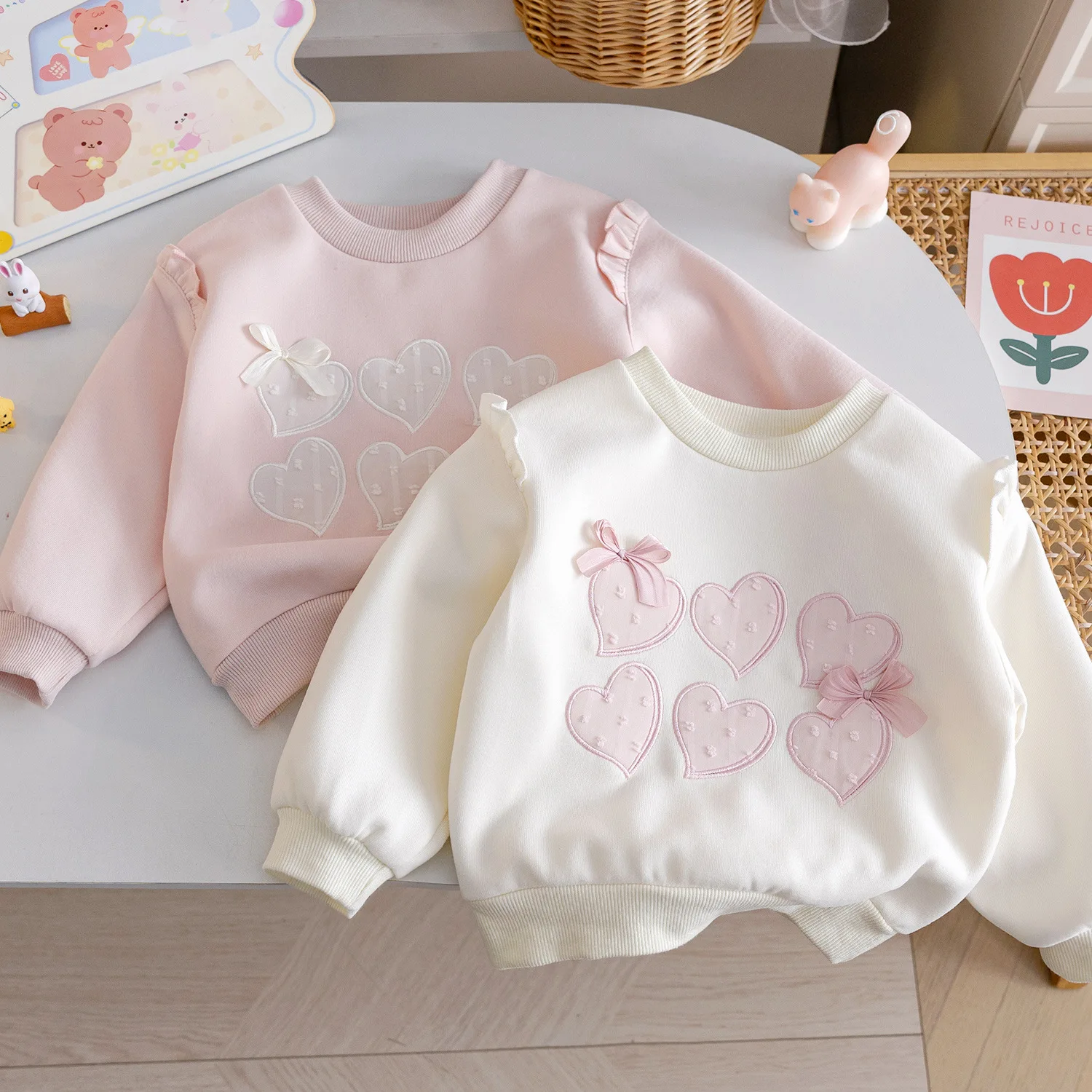 Meninas moletons primavera outono 2025 crianças pulôver de algodão topos para roupas da menina do bebê crianças camisetas bonitos outerwear outfits 6y