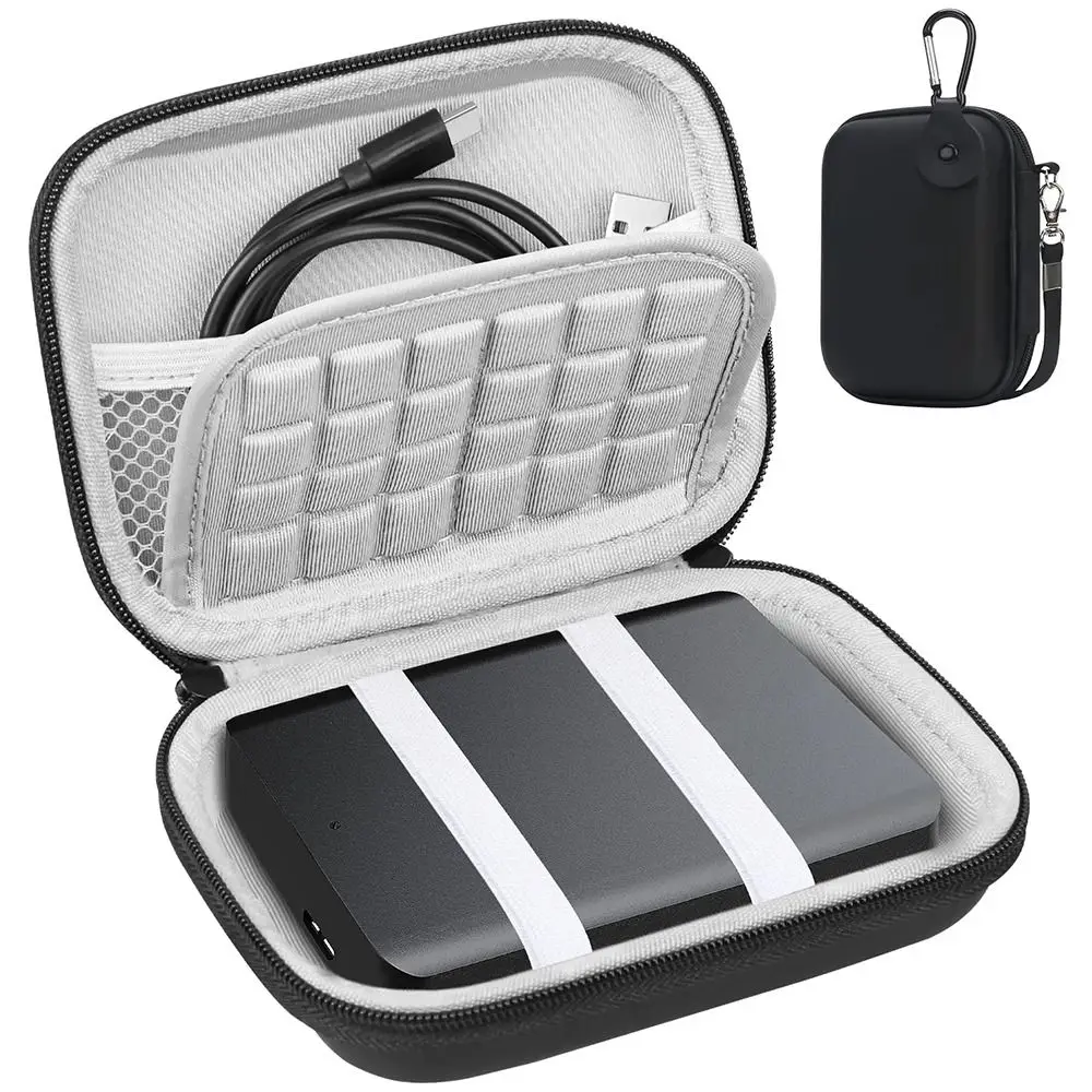 New EVA 2.5inch Hard Drive Case Shockproof Small Portable Storage Box Hard Shell Protective Storage Case Digital Accessories