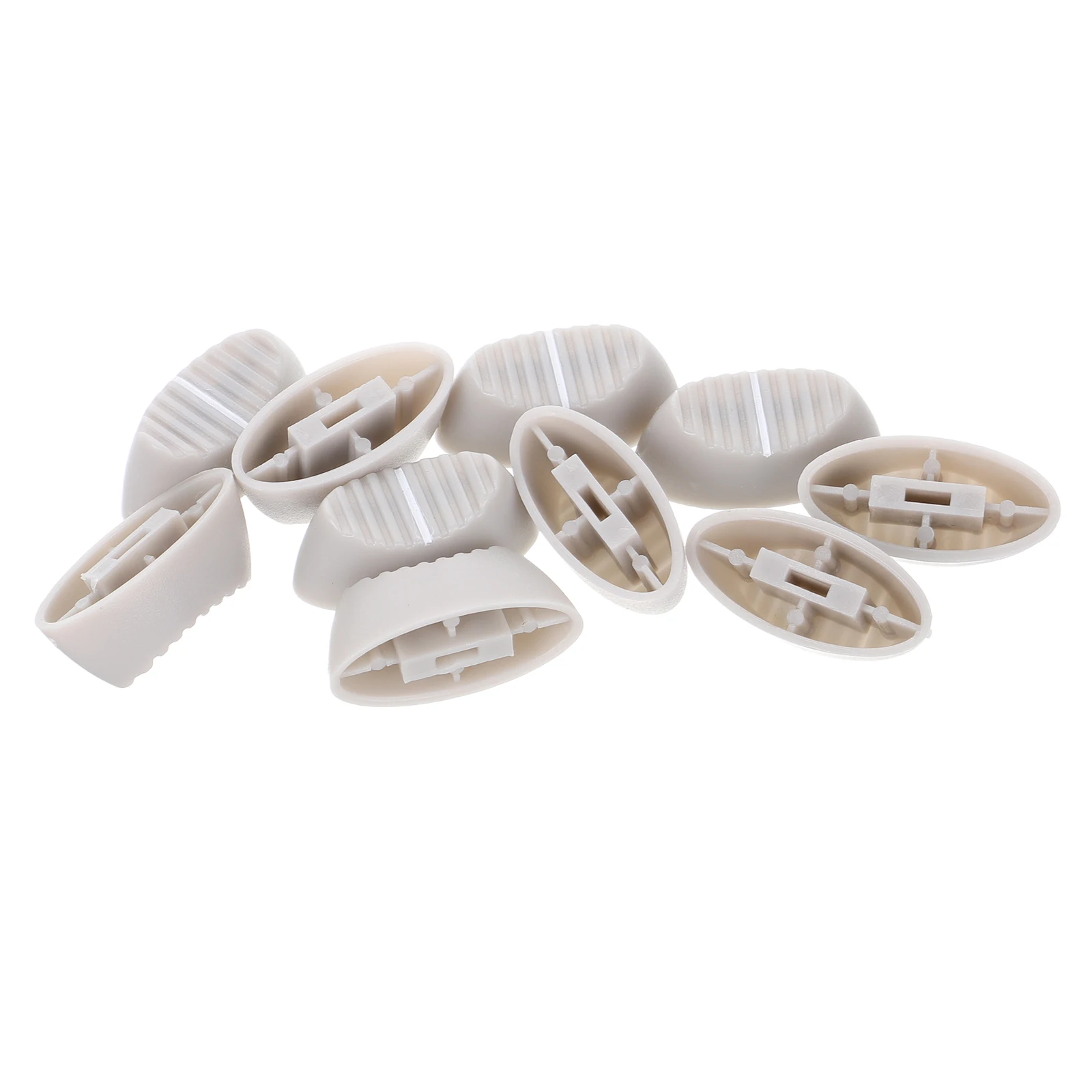 

10pcs Gray Fader Buttons Console Mixer Slider Knobs Replacement Durable Plastic Caps Smooth Operation Easy Installation DJ