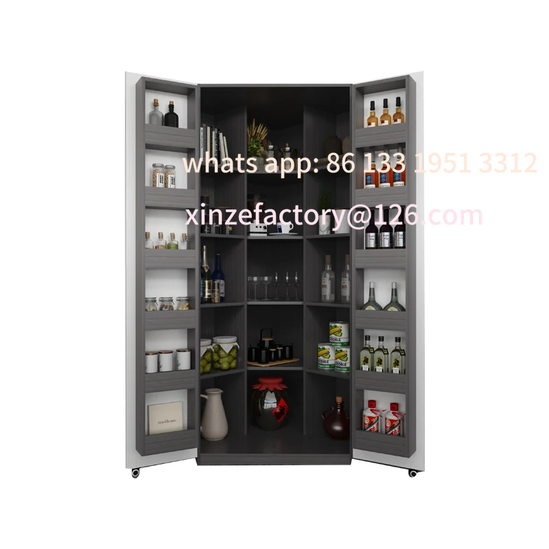 

Customizable Corner Side Cabinet Integrated Household Corner Storage Cabinet Diamond Kitchen Multifunctional Living Room Storag