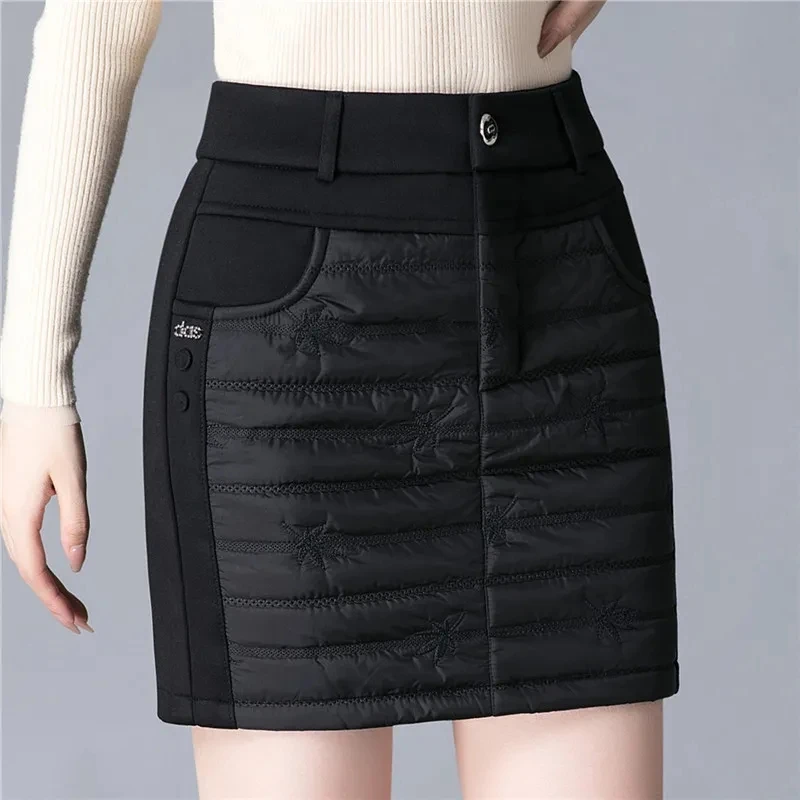 

Women's Elastic High Waist Wrap Hip Short Skirt, Slim Mini Skirt, Women's Clothes ,Spring, Autumn, Winter, New, Large Size, 2024
