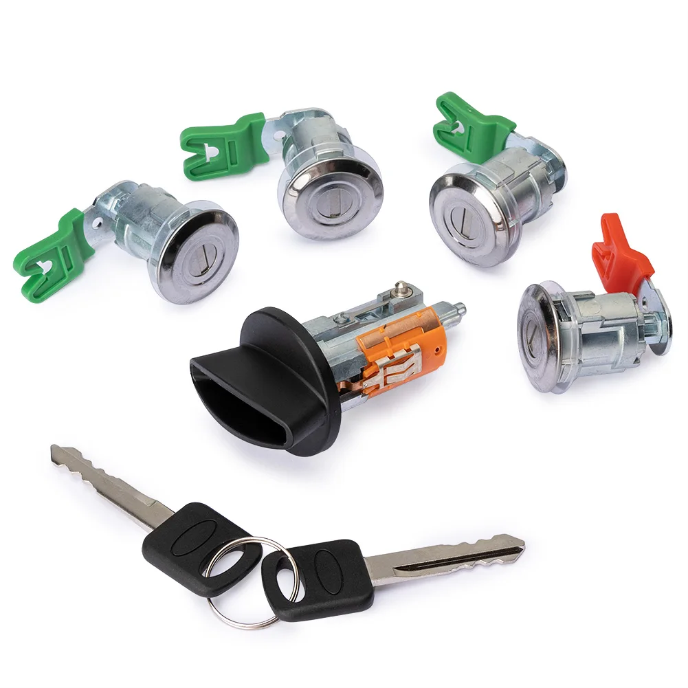 

DL5886 703369 597638 Комплект дверного замка цилиндра зажигания для Ford Econoline Van E150 E250 E350 1997 1998 1999-2020 Автомобильные аксессуары